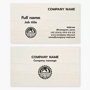 Carpentry Business Card Template