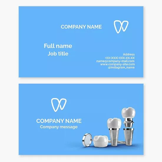 Dental Business Card Template