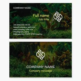 Marine Aquarium Fish Business Card Template