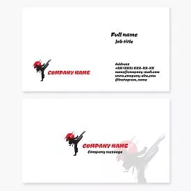 Martial Arts Business Card Template