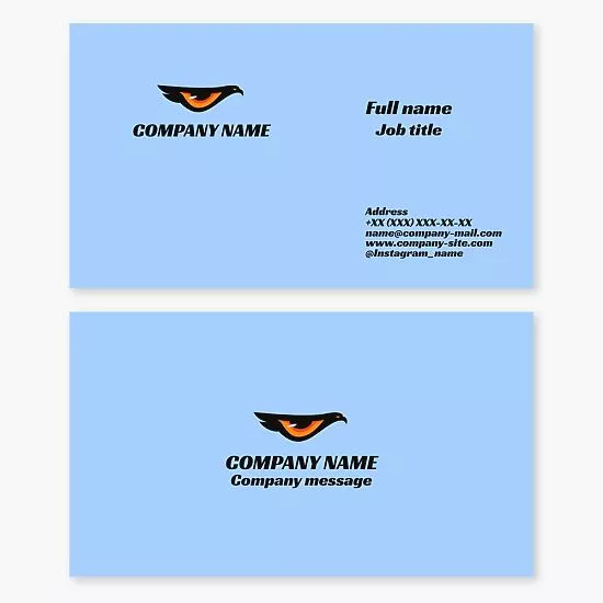 Eagle Eye Logo Business Card Template