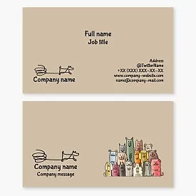 Dog Walker Business Card Template