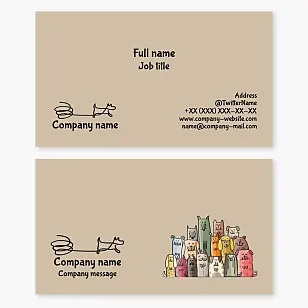 Dog Walker Business Card Template