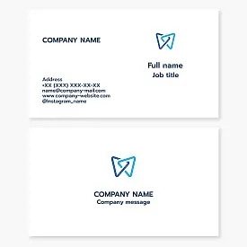 Business card template. Dentistry.