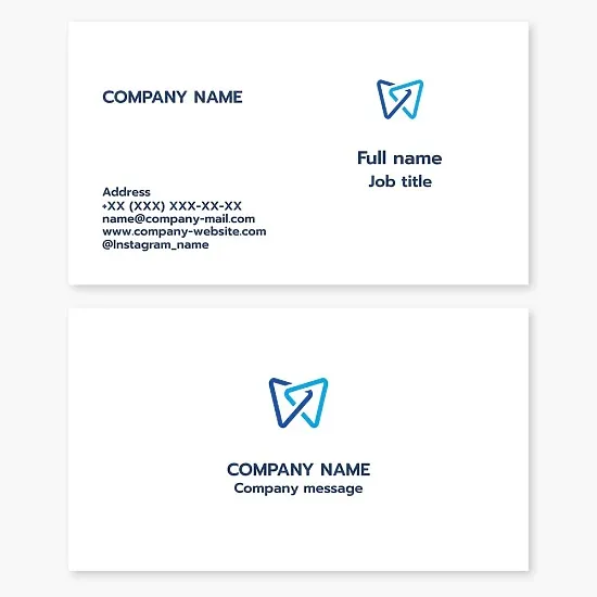 Business card template. Dentistry.