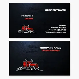Trucker Trucking Business Card Template