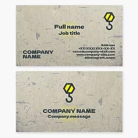 Construction Business Card Template