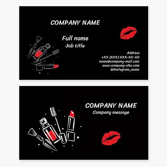 Beauty Cosmetics | Makeup | Business Card Template