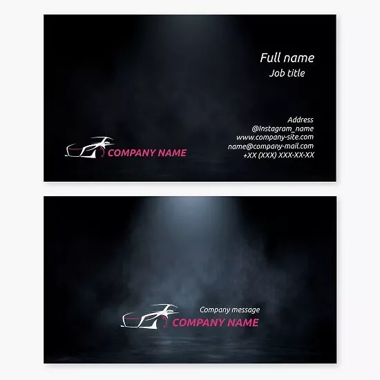 Automotive Business Card Template