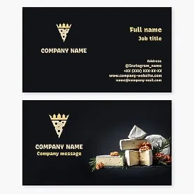 Cheese business card template