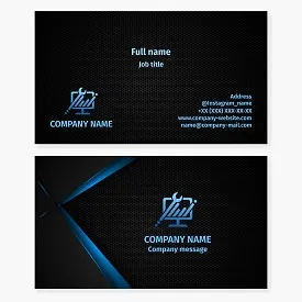 Computer repair specialist business card template.