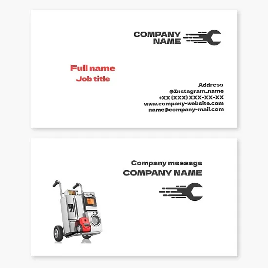 Appliance Repair Business Card Template