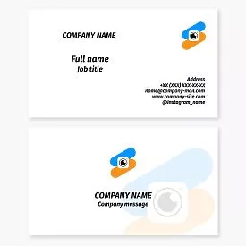 Camera Lens Business Card Template