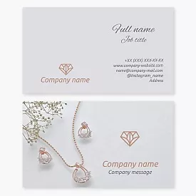 Jewelry Business Card Template