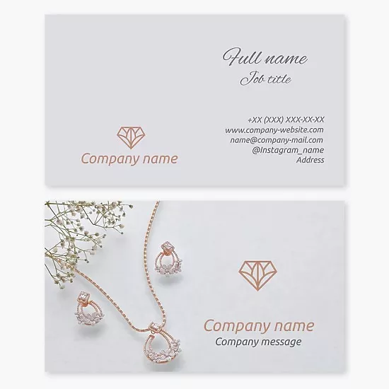 Jewelry Business Card Template