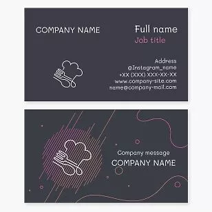 Restaurant Cooking Chef Business Card Template