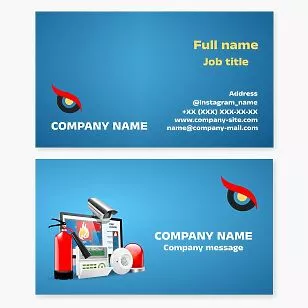 Security System Security Equipment Business Card Template