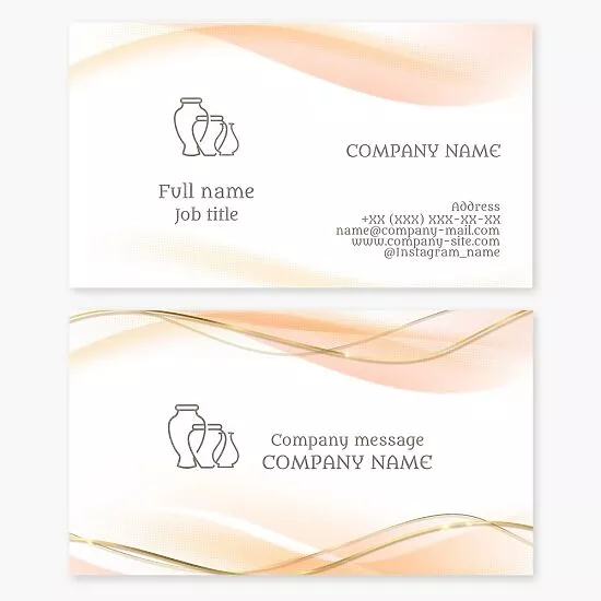 Vase Business Card Template