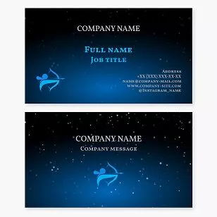 Archer Archery Business Card Template