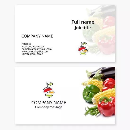 Grocery Shop Business Card Template