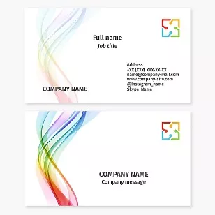 Business card template Joint business