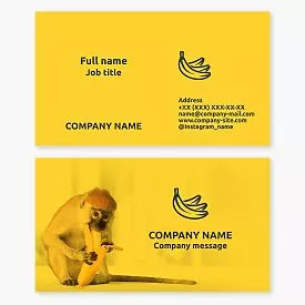 Banana Fruit Business Card Template