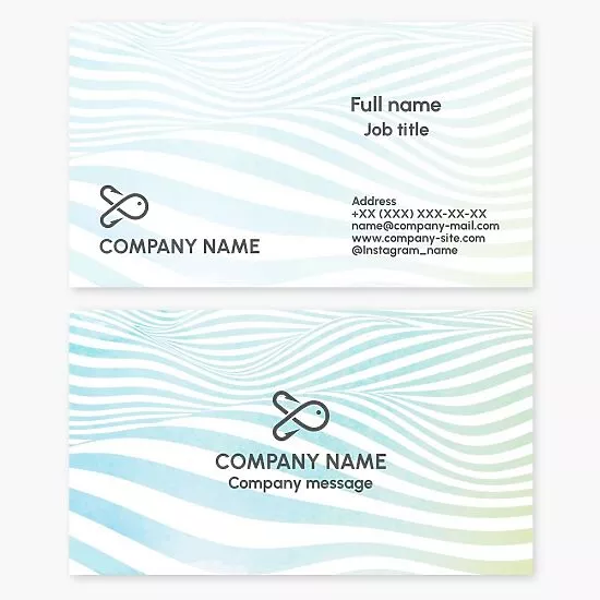 Fish Hook Logo | Fishing Shop Business Card Template