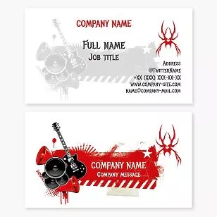 Music Business Card Template