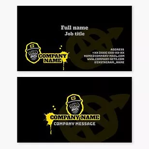 Gorilla Monkey Business Card Template