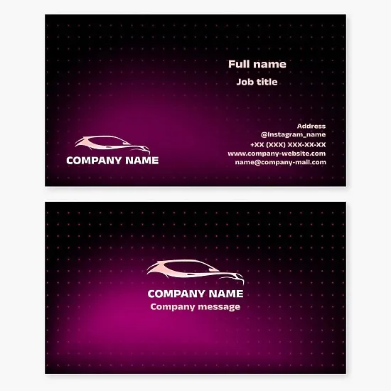 Automotive Business Card Template