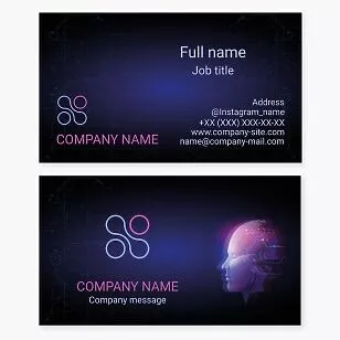 Robot Technology Business Card Template