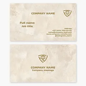 Business card template.  Church.