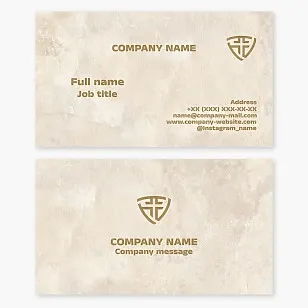 Business card template.  Church.