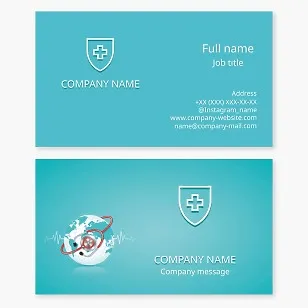 Medicine business card template