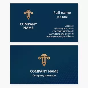 Law Firm Business Card Template