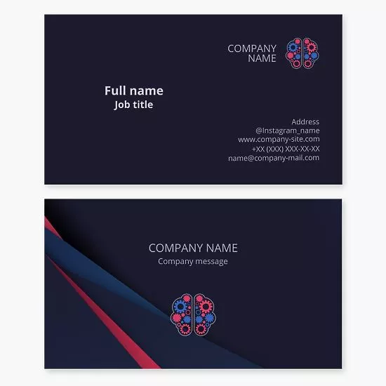 Engineer Brain Logo Business Card Template