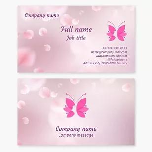 Beauty salon business card template