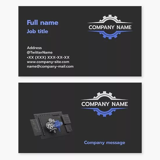 Software Engineer Business Card Template