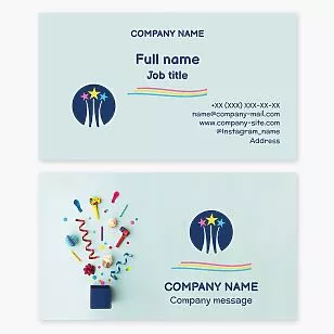 Party Supplies Business Card