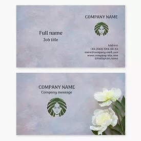 Beautiful Floral Business Card Template