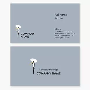 Fashon Modeling Business Card Template