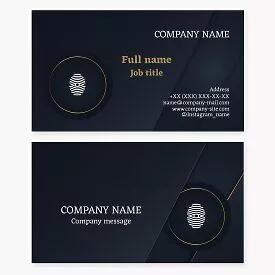 Eye Fingerprint Logo | Identity | Business Card Template