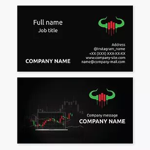 Stock Chart Design | Stock Broker Business Card Template