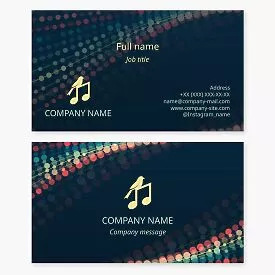 Bird Song Business Card Template