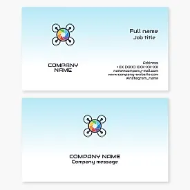 Business card template. Drone videography.