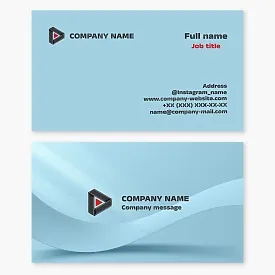 Play Movie button logo for the Professional Event Videography business card template.