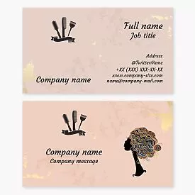 Hair Stylist Business Card Template