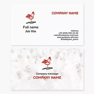 Poultry Farm Business Card Template