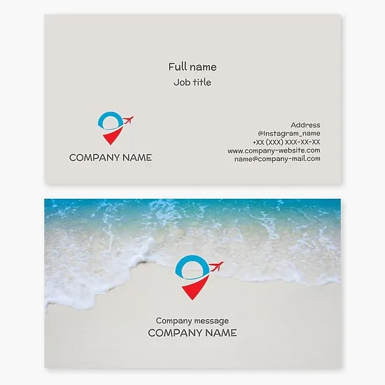 Travel Agency Business Card Template
