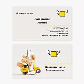 scooter delivery business card